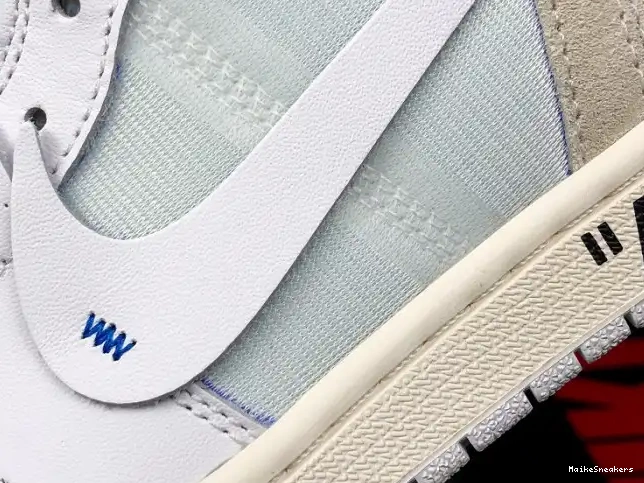 MaikeSneakers Jordan 1 AQ0818-100 White Off-White Retro Air High 0521